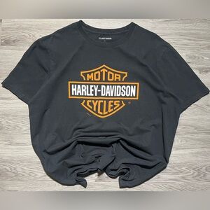 Harley-Davidson Men's Black Big Logo Tee double sided graphics Rocky’s London XL